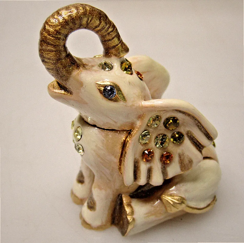 Estee Lauder Solid Perfume Beautiful LUCK Elephant Compact By Jay Strongwater